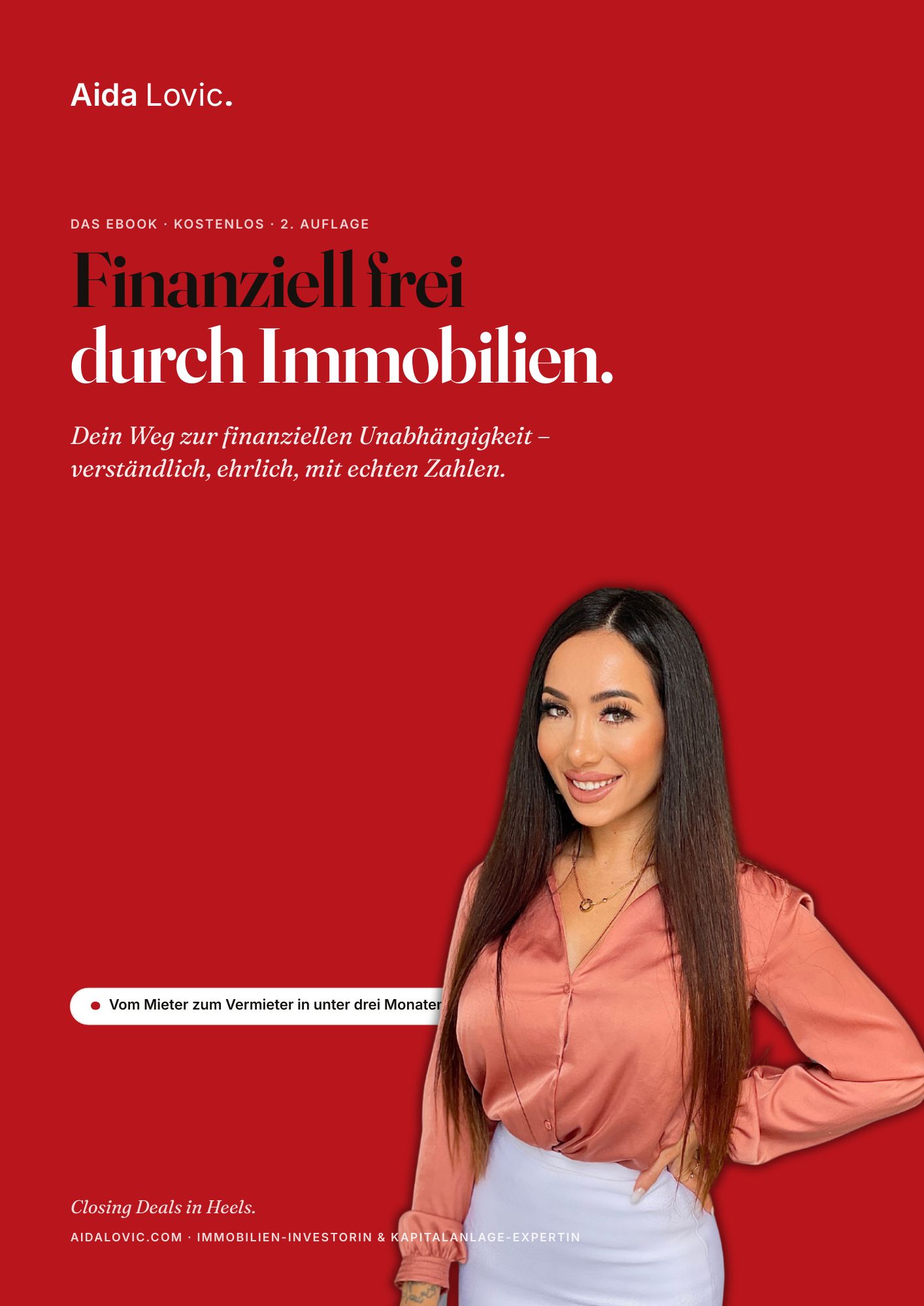 eBook-Cover „Finanziell frei durch Immobilien – Dein Weg zur finanziellen Unabhängigkeit" von Aida Lovic